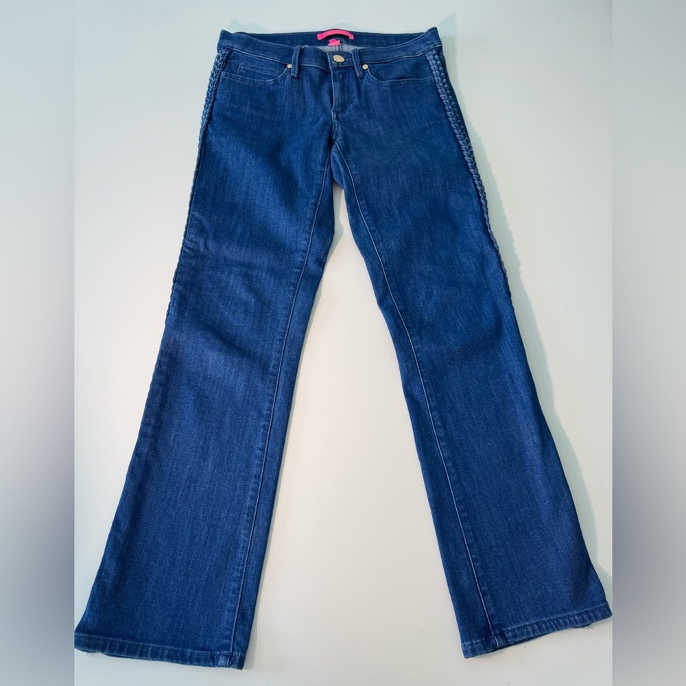 Lilly Pulitzer South Ocean Braided Side Jeans